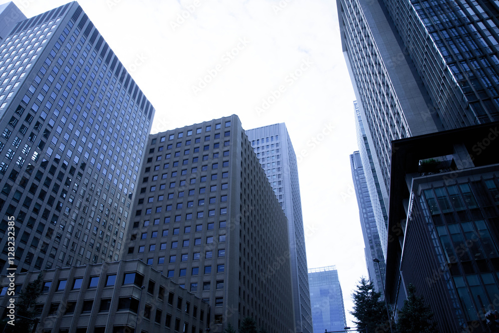 Skyscraper of business and financial district Skyscraper of business and financial district