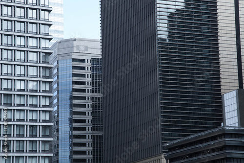 Skyscraper of business and financial district