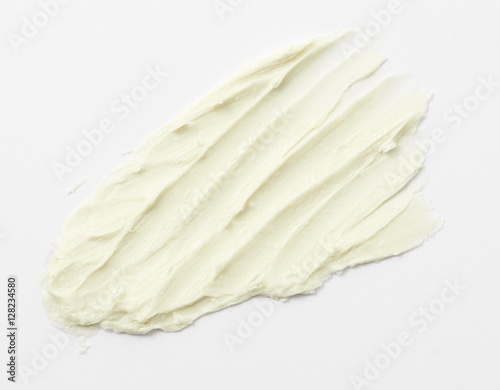 Light Yellow color cream stroke on background