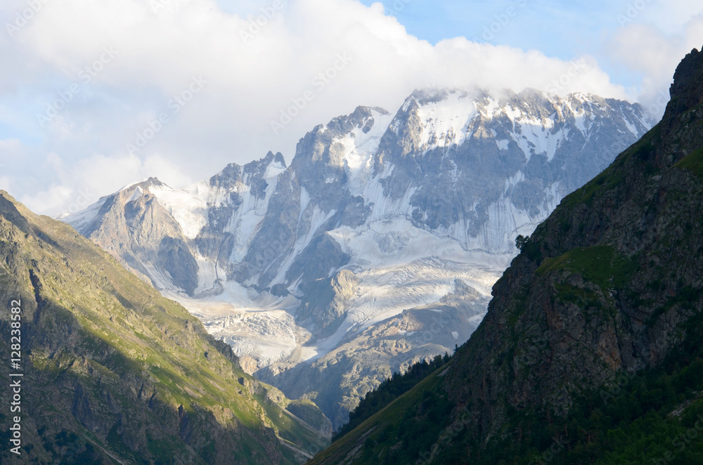 Fototapeta premium in the foothills of Mount Elbrus