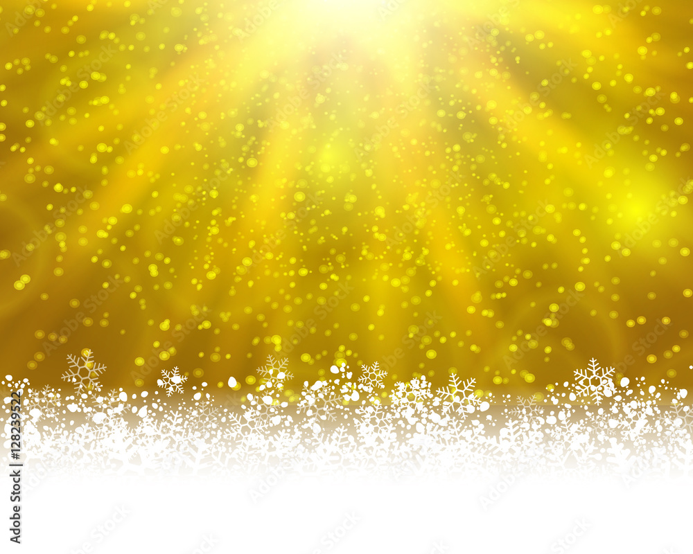 Yellow winter backround
