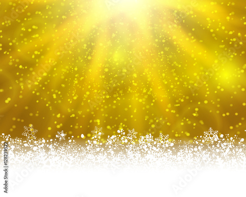 Yellow winter backround