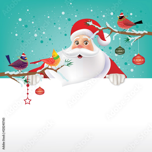 Santa Claus for Christmas background