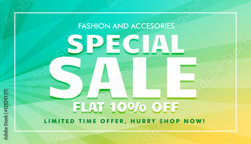 special sale offer template for marketing promotion