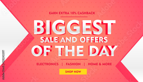 biggest sale offer banner template for brand promotion