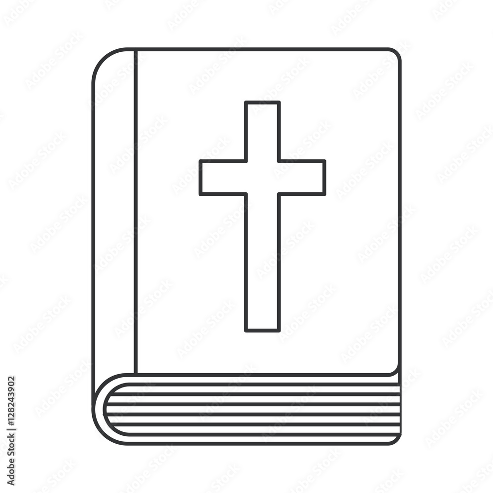 Bible icon. Religion god pray faith and believe theme. Isolated design. Vector illustration Bible icon. Religion god pray faith and believe theme. Isolated design. Vector illustration