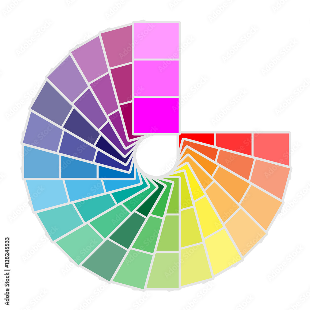 Obraz premium Color palette icon isolated on white background. Vector illustration