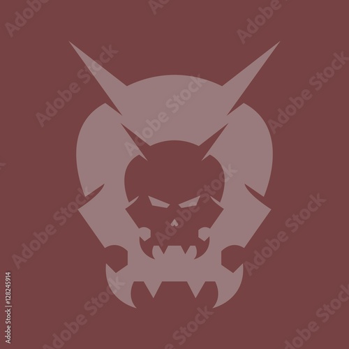 Skull with Shadow Background