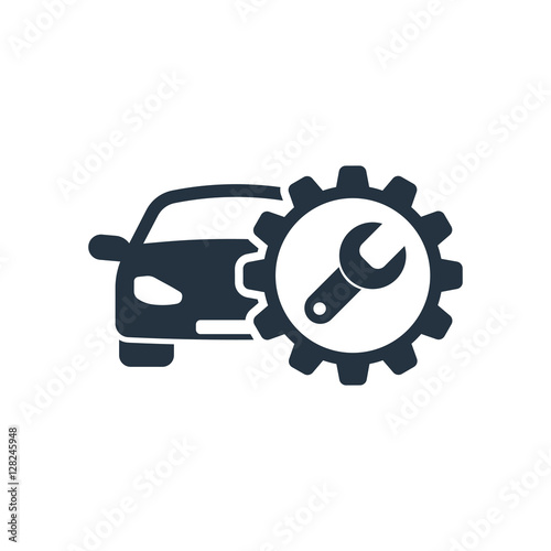 auto service, isolated icon on white background, auto service, c