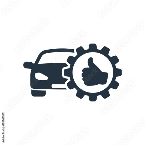 auto service, isolated icon on white background, auto service, c