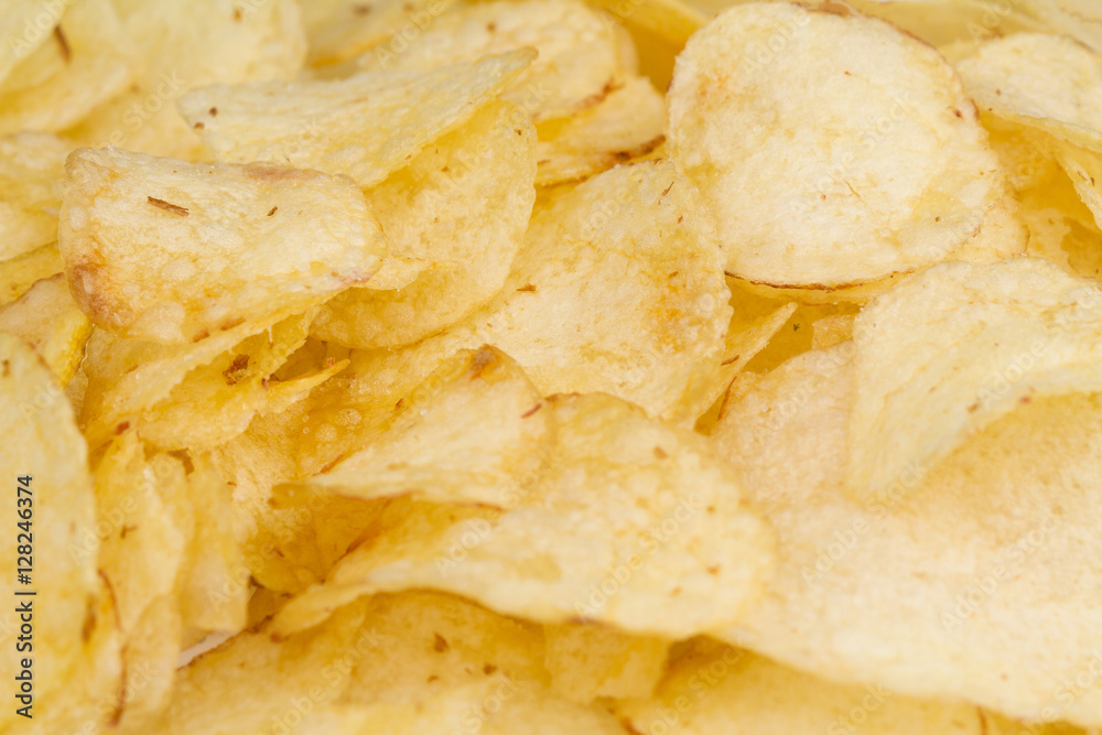 macro detail of potato chips texture macro detail of potato chips texture