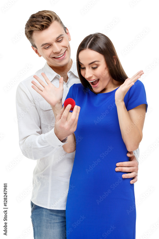 Happy couple on Valentines day Happy couple on Valentines day