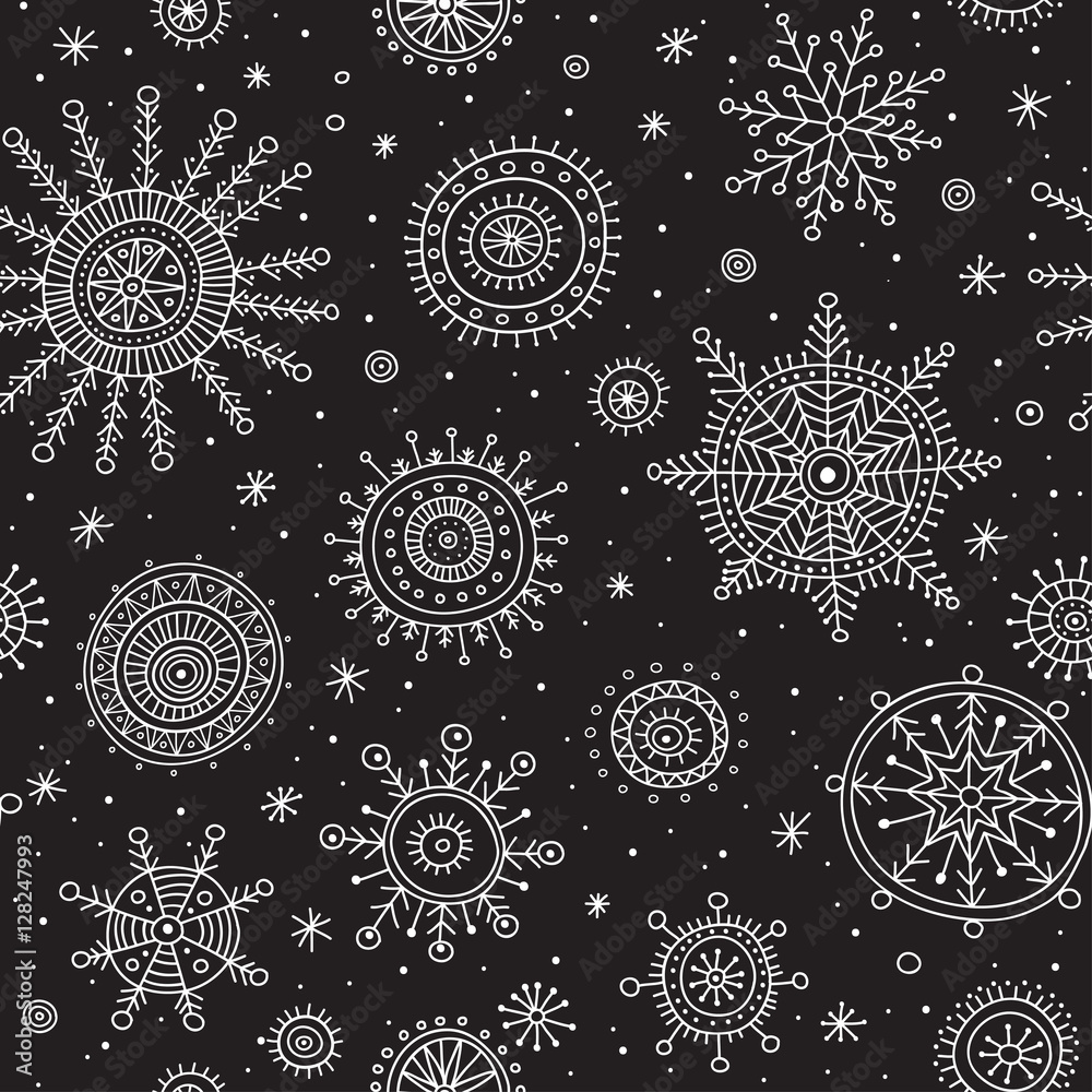 snowflakes ethnicl style mix black