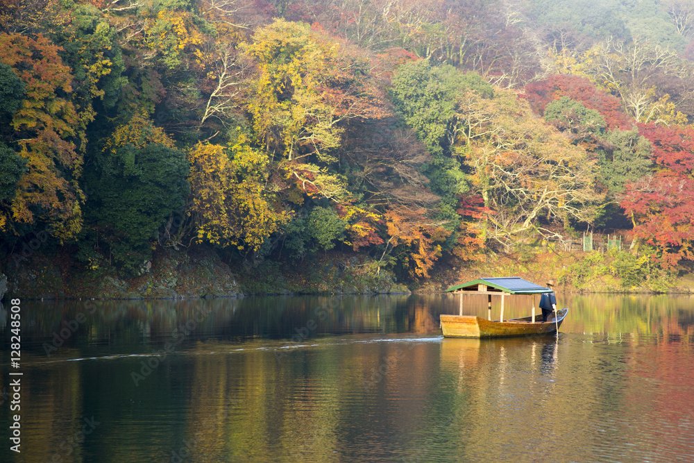 秋の京都嵐山 秋の京都嵐山