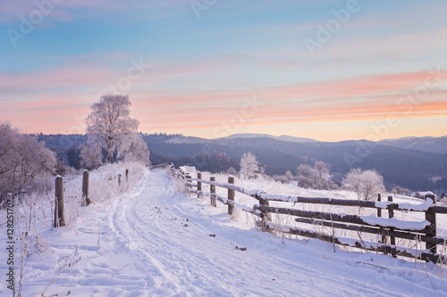 Fantastic evening winter landscape © Ryzhkov Oleksandr