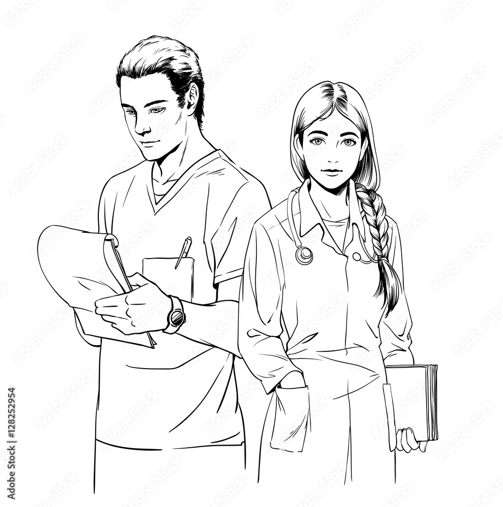 Aggregate 79+ doctor sketch images best in.eteachers
