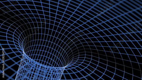 Wireframe tube - a skeletal three-dimensional model of surface