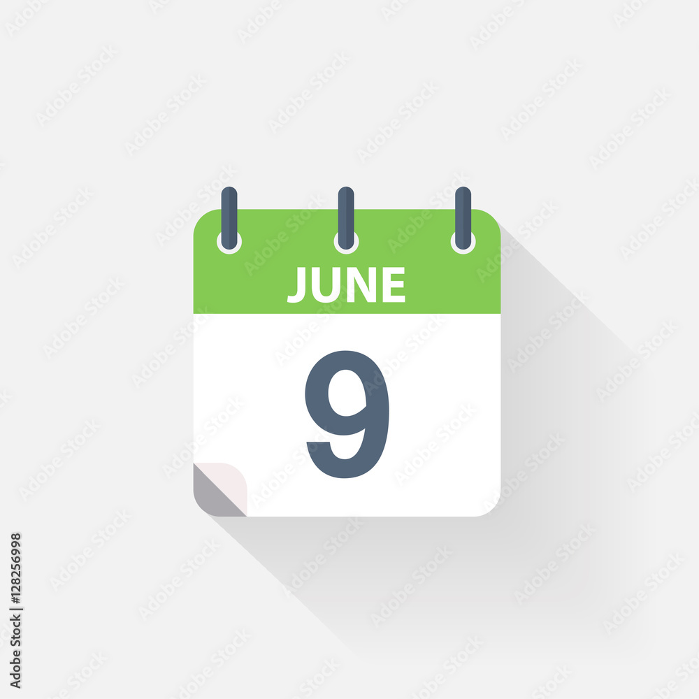 9 june calendar icon 9 june calendar icon