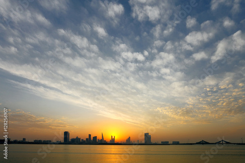 Beautiful view of Bahrain skyline during sunset © Dr Ajay Kumar Singh