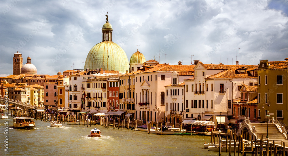 View over Venice, Grand Canal, Italy