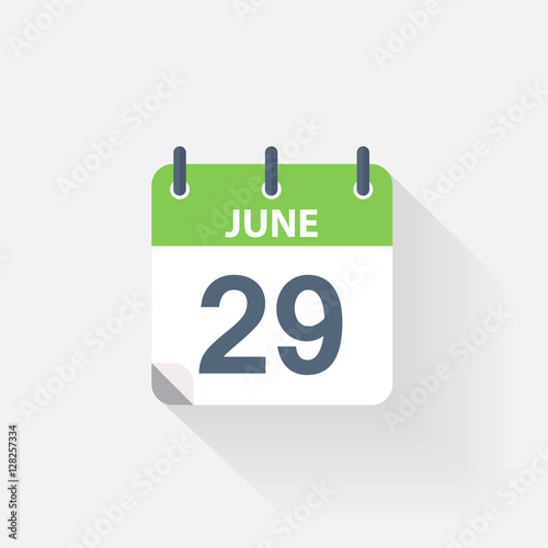 29 june calendar icon