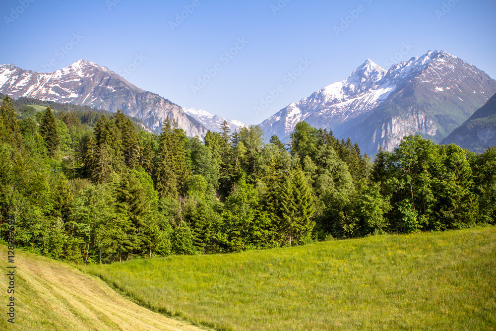 Idyllic landscape in the Alps Idyllic landscape in the Alps