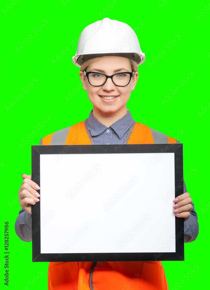 Female worker portrait Female worker portrait