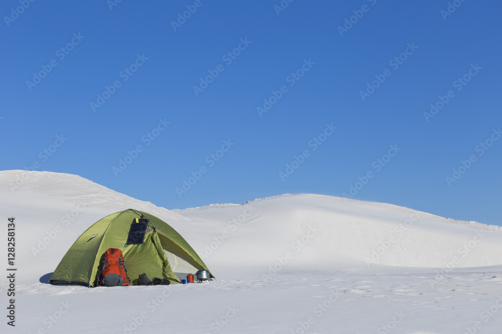 Winter hiking.