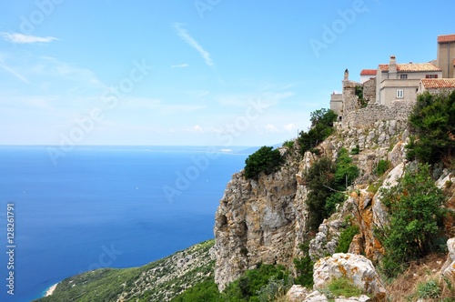 Lubenice town in island Cres, Croatia