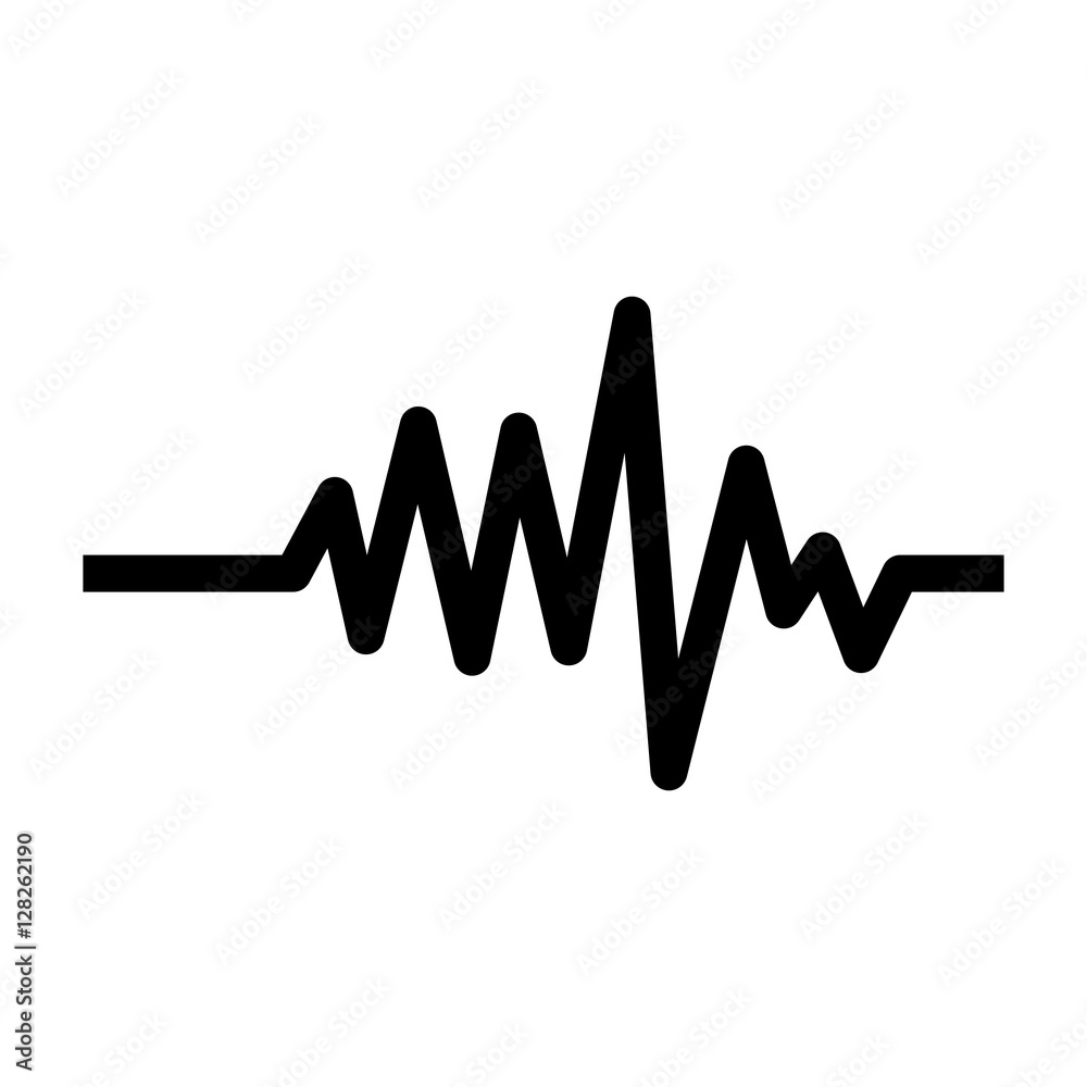 monochrome heart beat monitor pulse line vector illustration monochrome heart beat monitor pulse line vector illustration