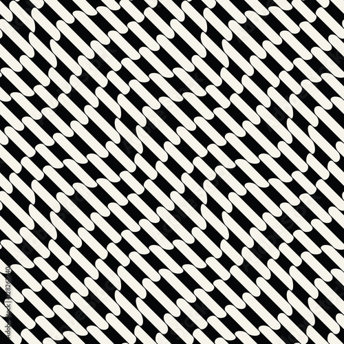 Abstract geometric black and white graphic design weave unique pattern