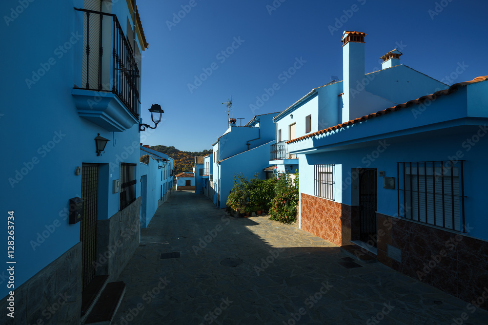 Home of the smurfs in Juzcar, Spain