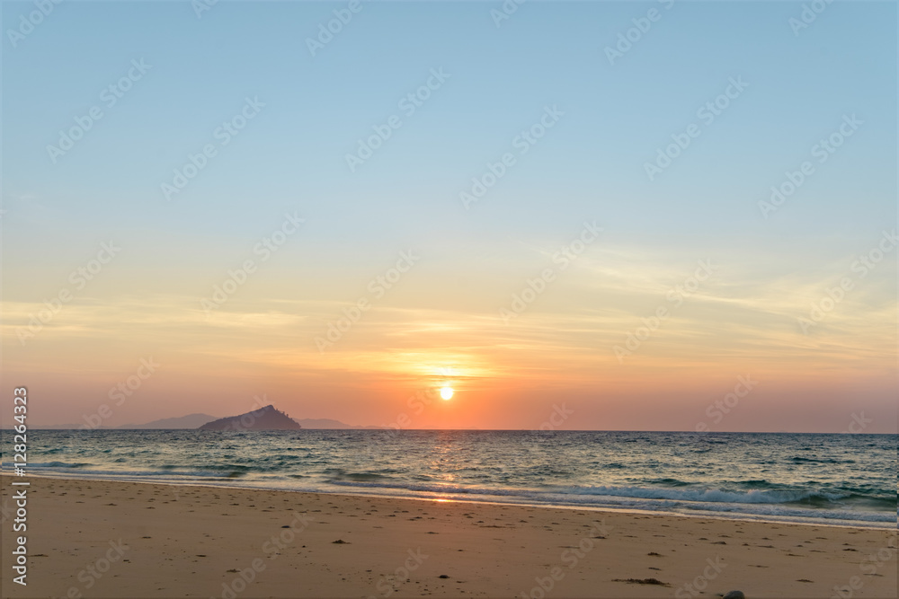 beach at Bulone le island, Satun province, Thailand