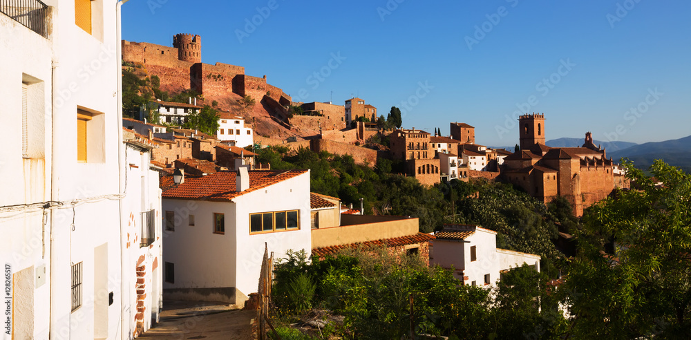 Summer view of Villafames, Spanish town
