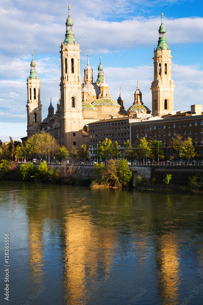Cathedral of Our Lady of the Pillar and Ebro river
