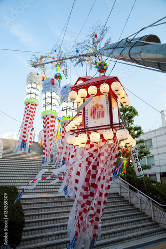 Aichi, JAPAN - August 6, 2016: Traditional japanese paper decora