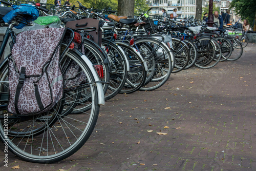 Rows of Bicycle Tires