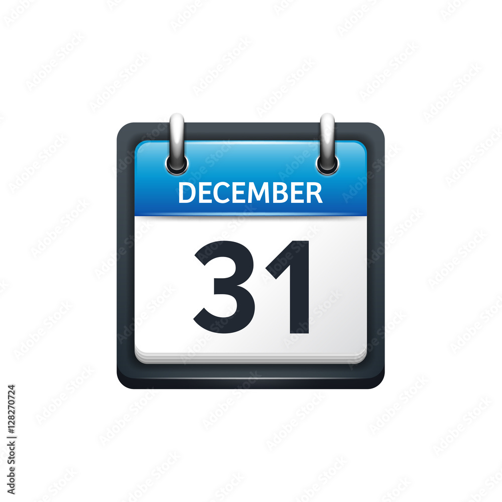 December 31. Calendar icon.Vector illustration,flat style.Month and date.Sunday,Monday,Tuesday,Wednesday,Thursday,Friday,Saturday.Week,weekend,red letter day. 2017,2018 year.Holidays. December 31. Calendar icon.Vector illustration,flat style.Month and date.Sunday,Monday,Tuesday,Wednesday,Thursday,Friday,Saturday.Week,weekend,red letter day. 2017,2018 year.Holidays.