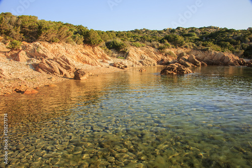 Arcipelago della Maddalena, la meravigliosa Sardegna e la spiaggia rosa. photo