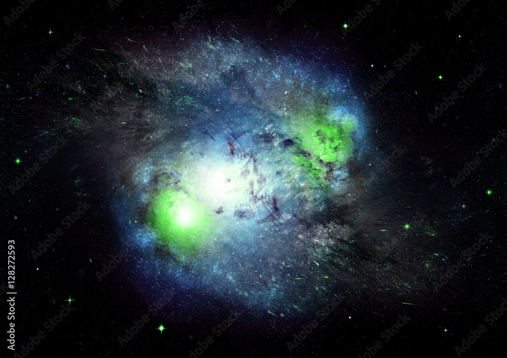 Obraz premium galaxy in a free space