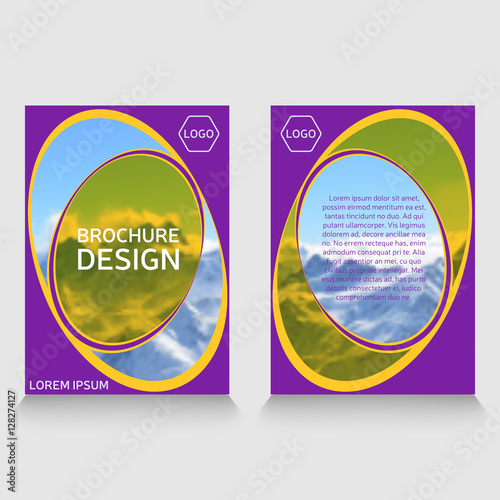 brochure template. annual report sample.