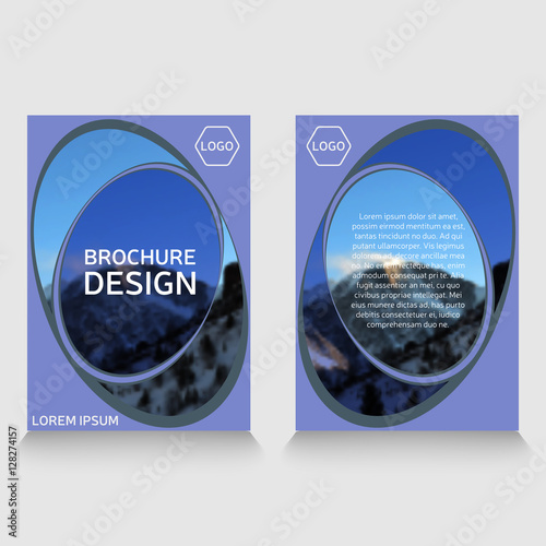 brochure template. annual report sample.