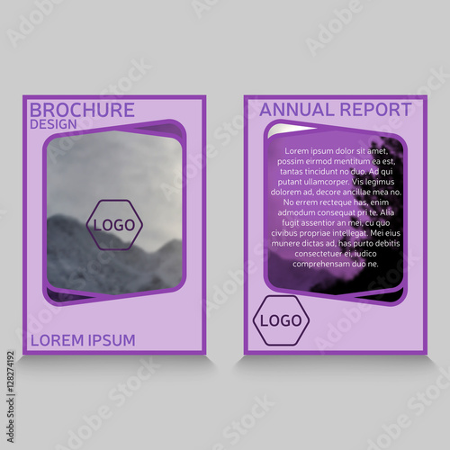 brochure template. annual report sample.