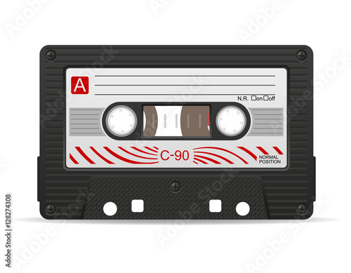 audio cassette vector illustration