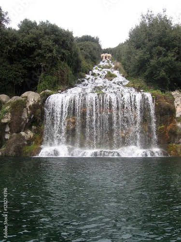 The waterfall and fountain of the royal palace of Caserta,  Vanvitelli architect, Campania, Italy - Diana e Atteone; 
