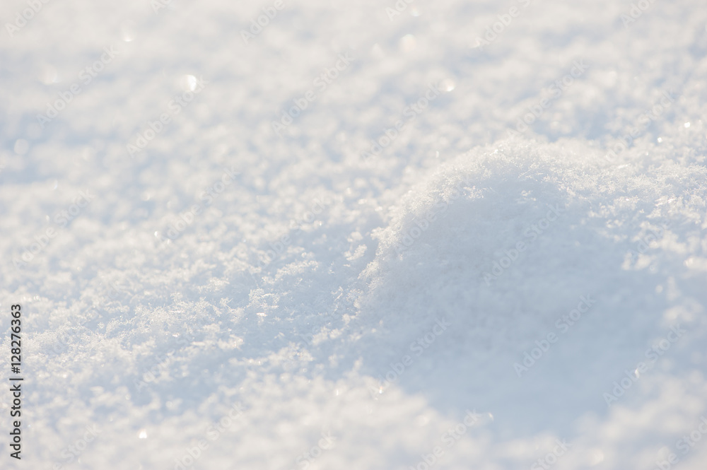 Winter christmas background with shiny snow Winter christmas background with shiny snow