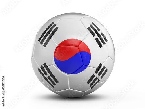 Soccer ball South Korea flag Free Download Soccer ball South Korea flag - GFXLoad