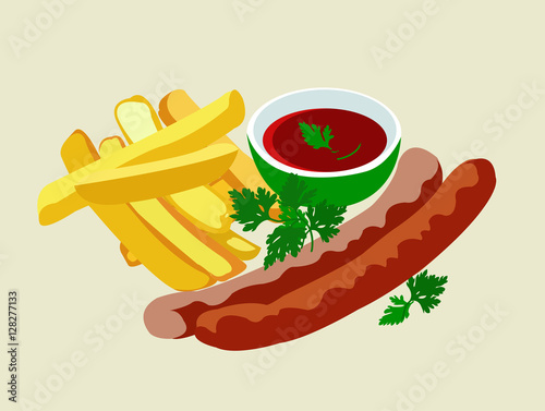 sausage potato