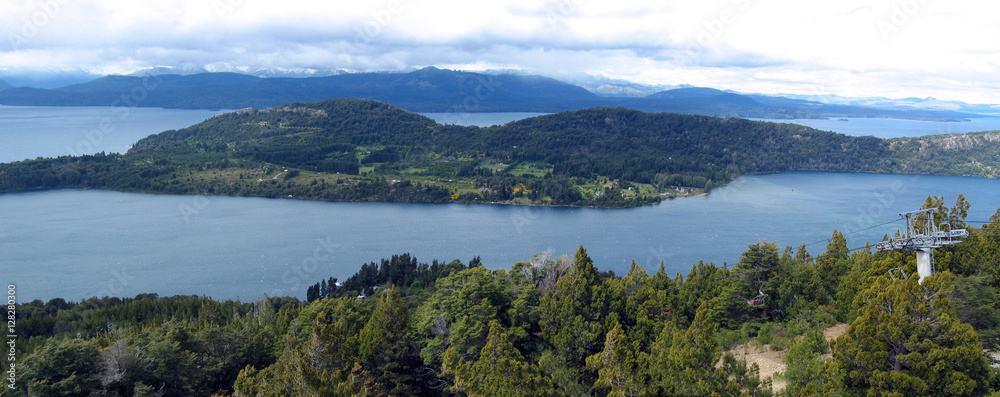 Lakes and rivers in San Carlos de Bariloche.