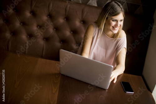 Young woman with laptop